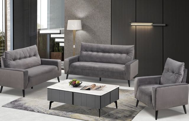 Mazin Furniture Veronica Charcoal Sofa-2