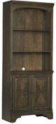 Coaster® Hartshill Burnished Oak Bookcase with Cabinet-1