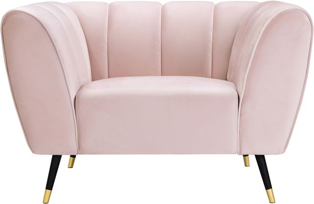 Meridian Furniture Beaumont Pink Velvet Chair-0
