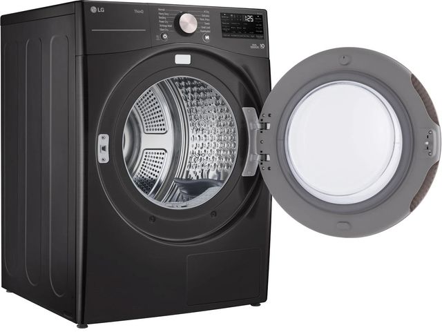 LG 7.8 Cu. Ft. Black Steel Ventless Electric Dryer with Dual Inverter HeatPump™ Technology and Wi-Fi Connectivity-3