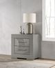 Coaster® Ives Gray High Gloss Bedside Table-4