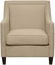 Elements International Erica Natural Chair and Ottoman Set-2