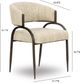 TOV Furniture Tatum Burnished Bronze/Taupe Dining Chair-2