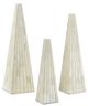 Currey & Company Ossian White Obelisk Set-0