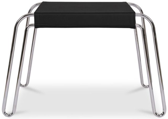 Moe's Home Collection Petra Black Leather Stool-1