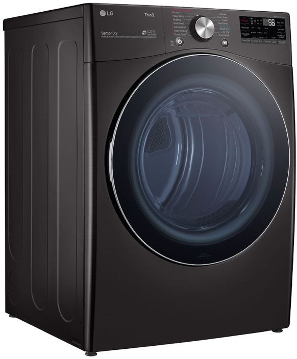 LG 7.4 Cu. Ft. Black Steel Front Load Electric Dryer-1