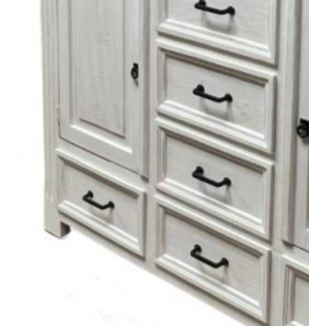 Million Dollar Rustic Frosted White Gun Chest-1