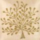 A & B Home Beige/Gold Beaded Throw Pillow-1