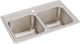 Elkay Lustertone® Classic Lustrous Satin 29" x 18" x 10" 1-Hole Equal Double Bowl Drop-In Sink-0