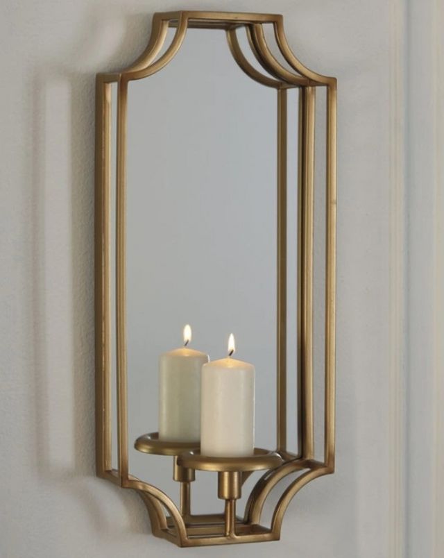 Signature Design by Ashley® Dumi Gold Wall Sconce-2