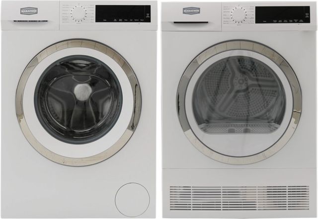 Marathon White Front Load Washer & Electric Dryer Laundry Pair-0