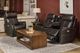 Flexsteel® View Chocolate Power Reclining Sofa with Console, Power Headests and Lumbar-4