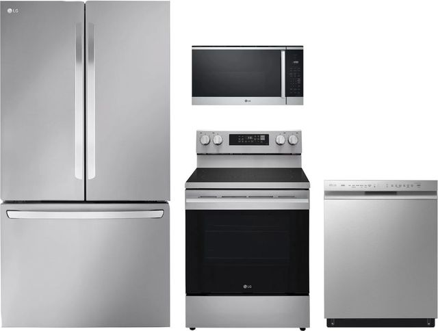 LG 4 Piece Stainless Steel Electric Kitchen Package-0