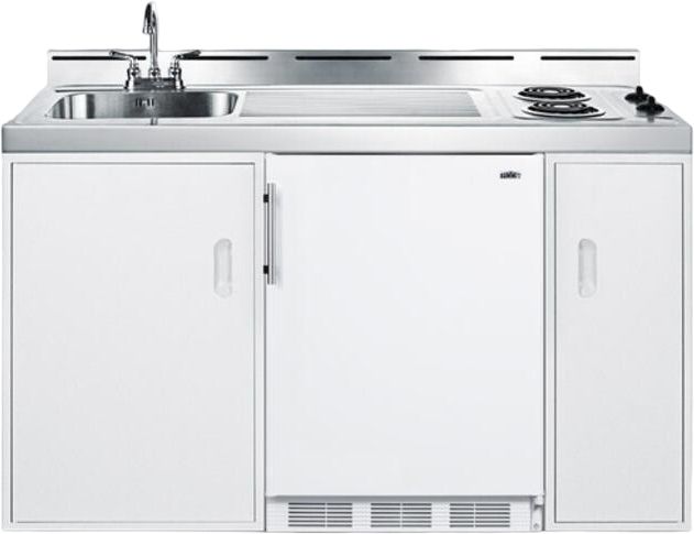 Summit® 60" White All-In-One Mobile Kitchenette-0