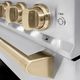 ZLINE Autograph Edition 36". 5.2 cu. ft. Dual Fuel Range with 6 Burner DuoPro™ Cooktop and Electric Convection Oven in Satin Stainless Steel and Champagne Bronze Accents -4