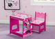 Delta Children Minnie Mouse Kids Wood Desk and Chair Set-4