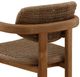 Dovetail Furniture Alva Light Brown Fabric/Wooden Outdoor Dining Chair-4