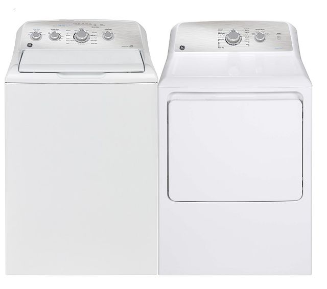 GE® White Top Load Laundry Pair