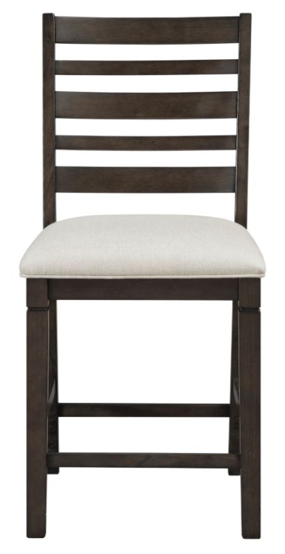 Homelegance® Victoria Beige/Dark Espresso Counter Height Chair-2