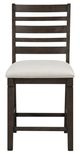 Homelegance® Victoria Beige/Dark Espresso Counter Height Chair-2