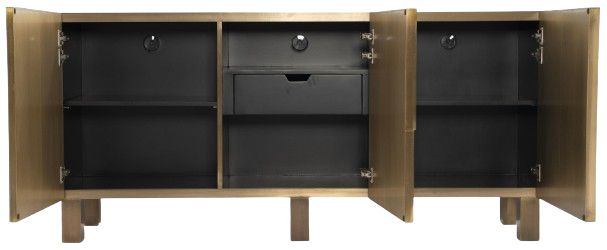 Bernhardt Acora Bernhardt Interiors Aged Brass Buffet-4
