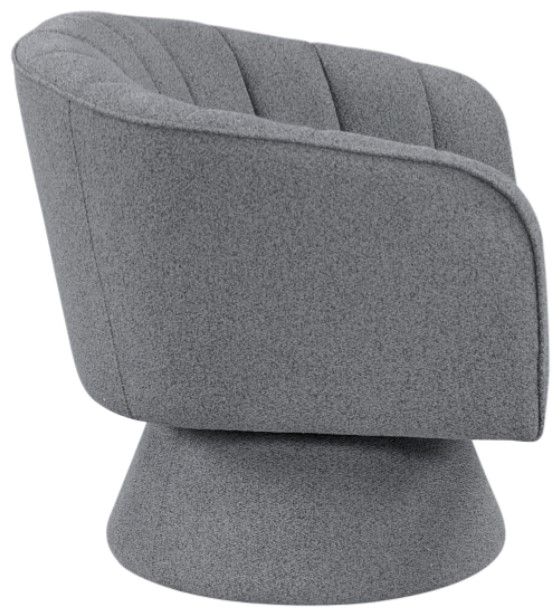 Homelegance® Eve Dark Gray Swivel Chair-3
