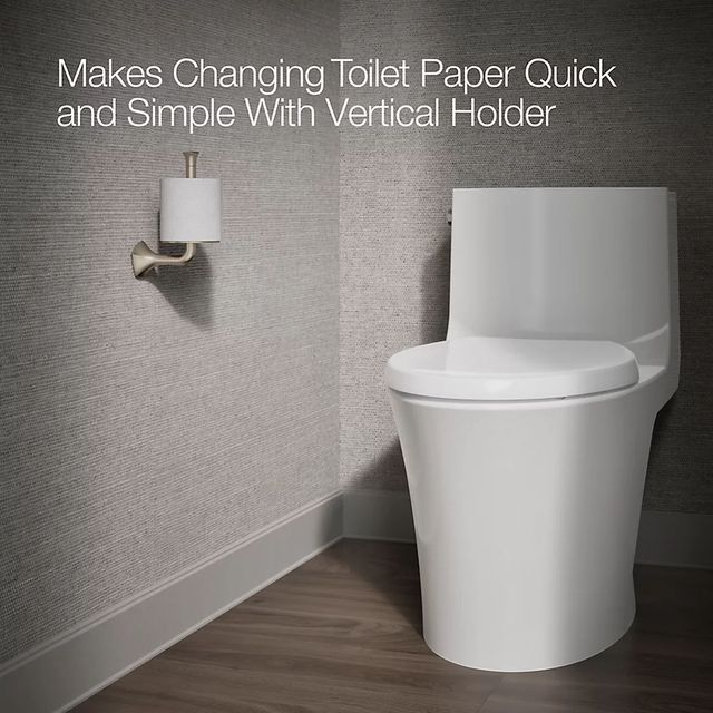 KOHLER® Occasion® Vibrant Brushed Bronze Vertical Toilet Paper Holder-2