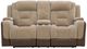 Signature Design by Ashley® Mixed Motion Brownstone Power Reclining Loveseat-2