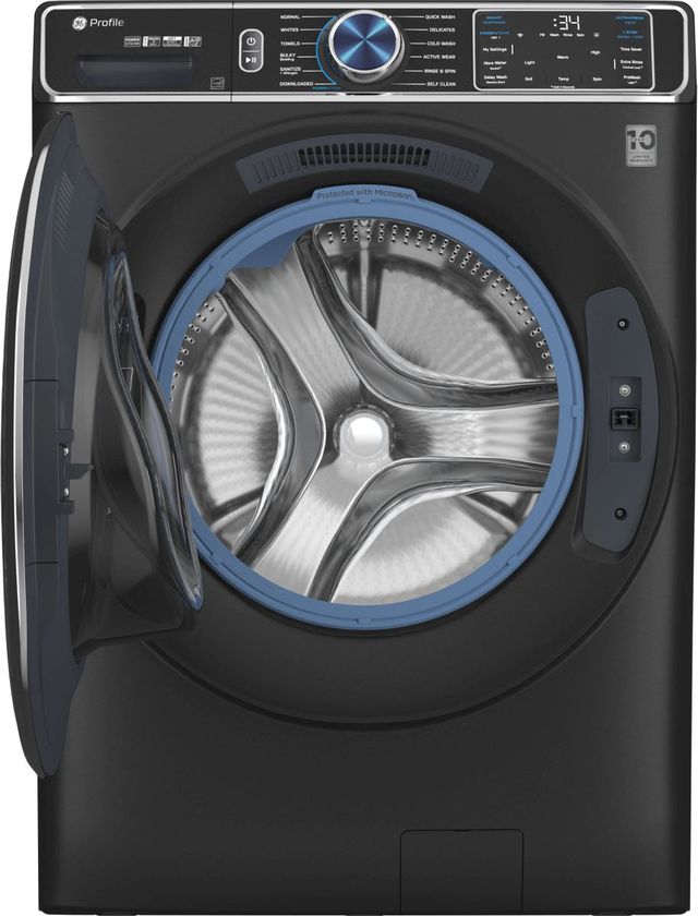 GE Profile™ 5.3 Cu. Ft. Carbon Graphite Front Load Washer-2
