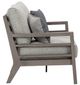 Signature Design by Ashley® Hillside Barn Brown/Gray Fabric/Resin Outdoor Loveseat with Cushion-2