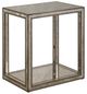 Uttermost® Julie Antique Mirror End Table with Antique Gold Accents-0