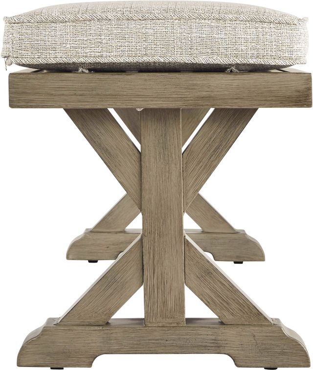 Signature Design by Ashley® Beachcroft Beige Bench with Cushion-3