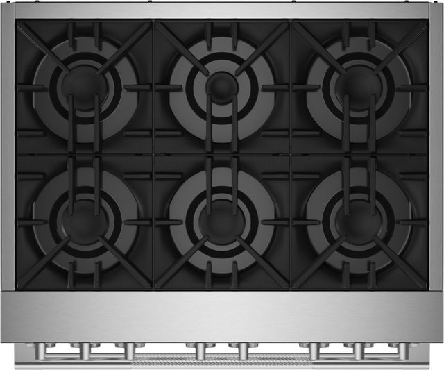 JennAir® RISE™ 36" Stainless Steel Pro Style Dual Fuel Natural Gas Range-1