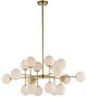 Wildwood Lamps Rue Saint-Anne Antique Brass/Milk Chandelier-0