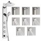 Forno Acqua AcquaSPA Mirrored Stainless Steel Retrofit Shower System with SensoTEMP 1.8 GPM-5
