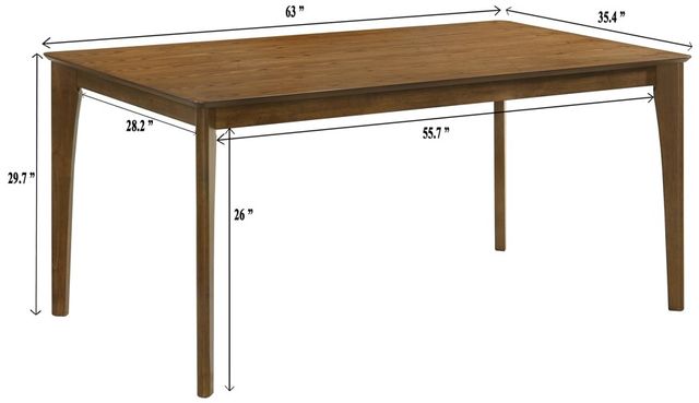 Crown Mark Rolstan Brown Dining Table-2