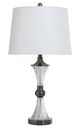 StyleCraft Clear Black Nickle Table Lamp -0