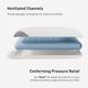 BEDGEAR® Rise Medium Soft Standard Pillow-4