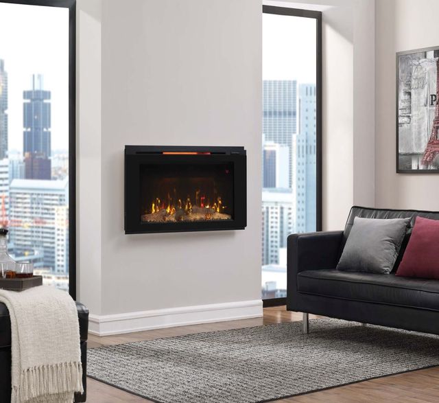 ClassicFlame® Helen Black 36" Wall Mounted Electric Fireplace-1