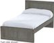 Crate Designs™ Furniture Graphite Twin Youth Panel Bed-0