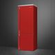 Smeg Portofino 28 in. 18.0 Cu. Ft. Red Bottom Freezer Refrigerator-1