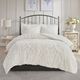 Olliix by Madison Park Viola 3 Piece White King/California King Tufted Cotton Chenille Damask Comforter Set-0