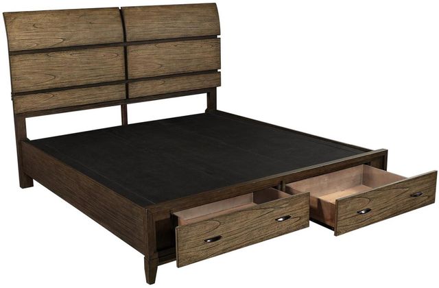 aspenhome® Westlake Portobello Queen Sleigh Storage Bed-3