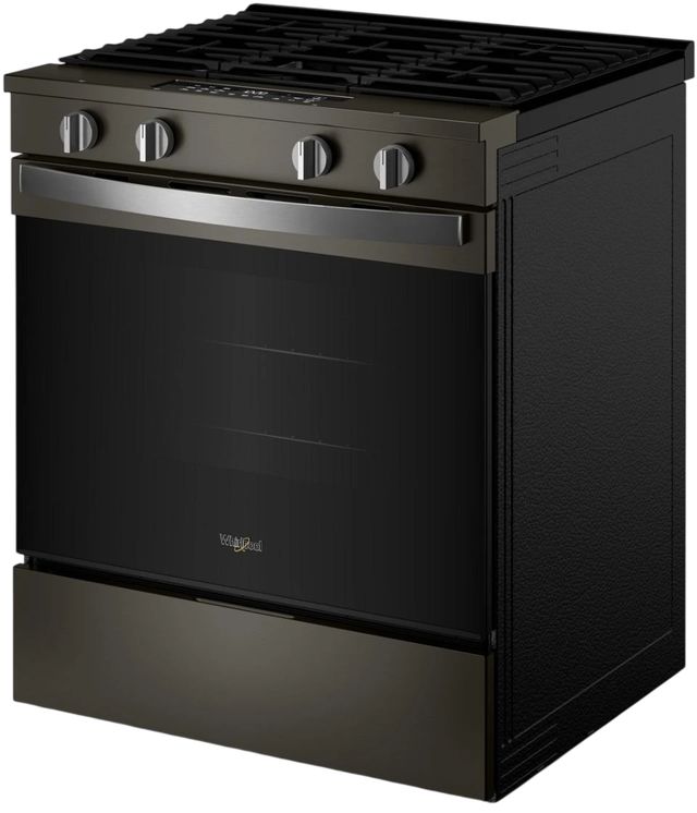 Whirlpool® 30'' Black Stainless Steel Smart Slide-In Gas Range with Air Cooking Technology and Steam Clean-3