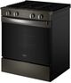 Whirlpool® 30'' Black Stainless Steel Smart Slide-In Gas Range with Air Cooking Technology and Steam Clean-3