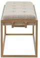 Olliix by Madison Park Greenwich Brown/Antique Bronze Accent Bench-2
