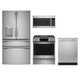 GE Profile 4 Piece Stainless Steel Kitchen Package-0