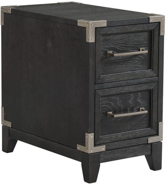 Intercon Laguna Weathered Steel Chairside Table-0