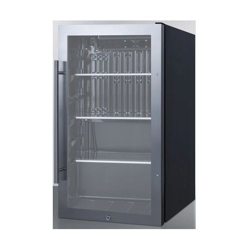 Summit® Commercial 19" 3.1 Cu. Ft. Stainless Steel Beverage Center-1