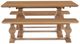 Powell® Banks 3-Piece Rustic Honey Dining Table Set-2